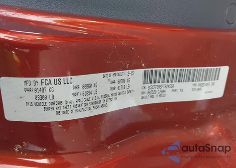 2015 Fiat 500 Sport from USA, damaged, VIN 3C3CFFBR5FT624550